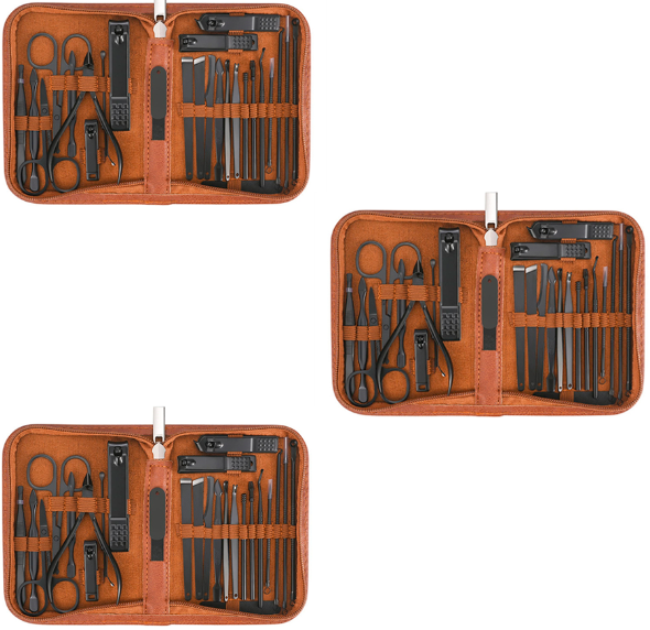 Kit Profissional MenCare 25 em 1 [MATERIAL EM AÇO CIRÚRGICO