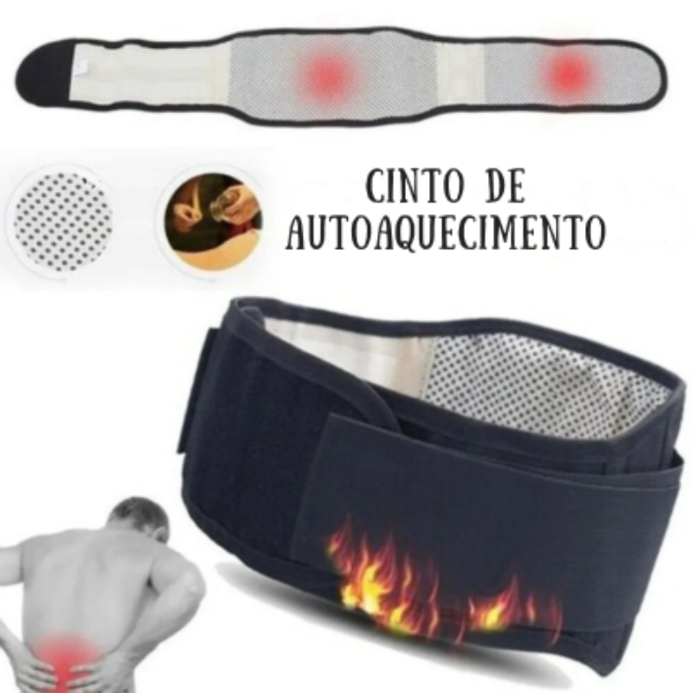 Cinto Terapêutico com Pedras de Turmalina – Alívio Natural das Dores Lombares
