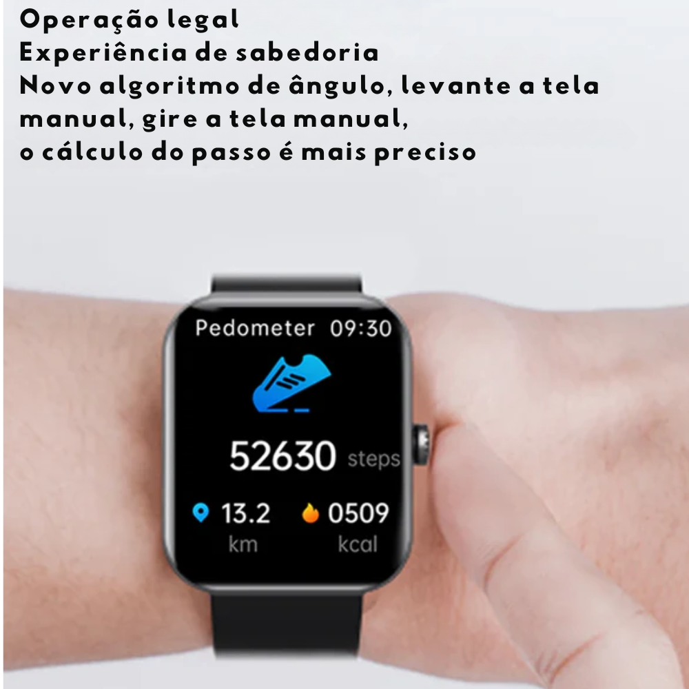 Relógio Inteligente JOEME F57L: Funções Avançadas e Tela de 1,91" IPS.