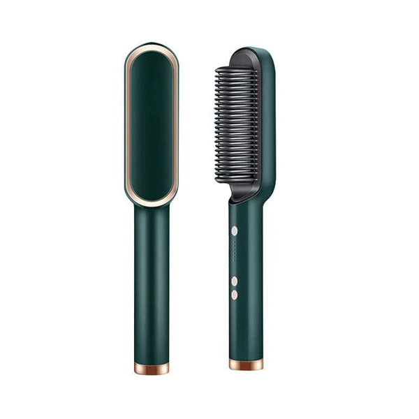 ESCOVA ALISADORA GLASSY GOLD Bivolt 5 EM 1 Sucesso