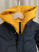 Parka de Inverno Infantil Masculina com Capuz – Quente, Resistente e Estilosa