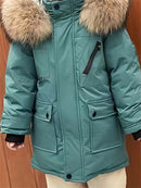 Parka Infantil Masculina para Outono/Inverno com Capuz – Estilo e Proteção