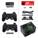 Videogame com 10.000 Jogos Retrô - Controle Sem Fio Duplo, Game Stick 4K, 64/32GB,.
