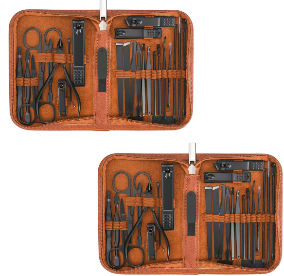 Kit Profissional MenCare 25 em 1 [MATERIAL EM AÇO CIRÚRGICO