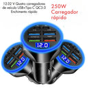 Ccarregador de telefone de carro adaptador tipo C para carro  iPhone Samsung Huawei Xiaomi.