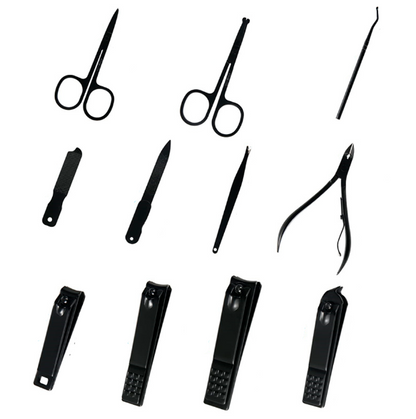Kit Profissional MenCare 25 em 1 [MATERIAL EM AÇO CIRÚRGICO