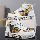 Ténis Infantis Cano Alto Estampado – Antiderrapante, Colorido e Confortável