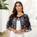 Xale Vintage com Paetês e Renda Bordada – Estilo Anos 1920 para Brilhar em Festas e Eventos Especiais