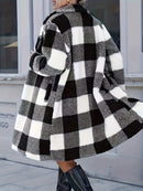 Casaco Feminino Xadrez Estilo Teddy – Quentinho e Estiloso