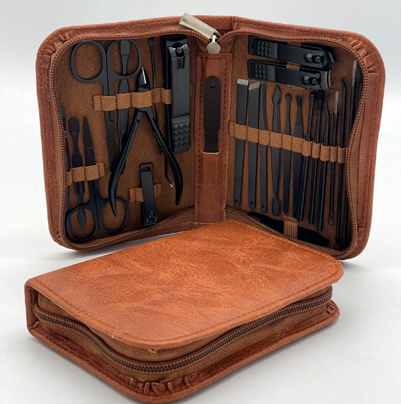 Kit Profissional MenCare 25 em 1 [MATERIAL EM AÇO CIRÚRGICO