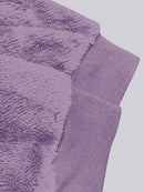 Casaco Feminino Peluciado com Capuz – Azul e Bege em Blocos de Cor