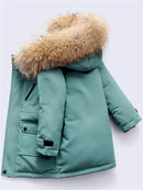 Parka Infantil Masculina para Outono/Inverno com Capuz – Estilo e Proteção