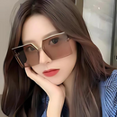 "Lentes de Sol Femininas Grandes Personalizadas, Quadradas e Sem Armação UV.