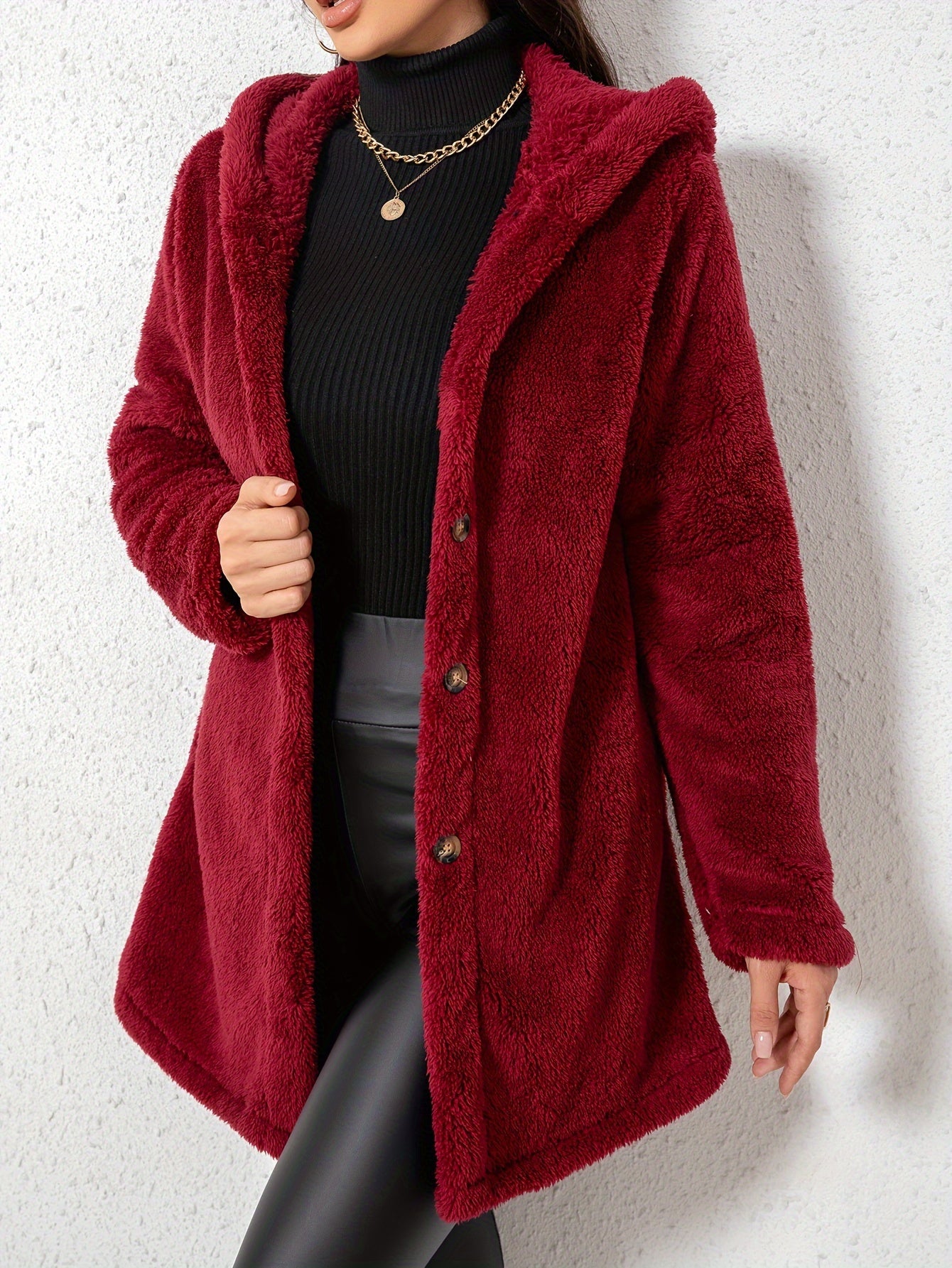 Casaco Feminino Elegante em Fleece – Quente e Confortável