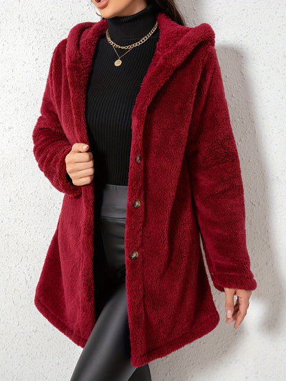 Casaco Feminino Elegante em Fleece – Quente e Confortável