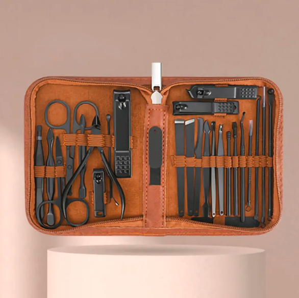 Kit Profissional MenCare 25 em 1 [MATERIAL EM AÇO CIRÚRGICO