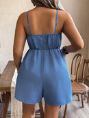 Macacão Feminino Plus Size com Amarração, Fivela Metálica e Bolsos – Estilo e Conforto em Uma Só Peça