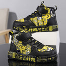 Ténis Infantis Cano Alto Estampado – Antiderrapante, Colorido e Confortável