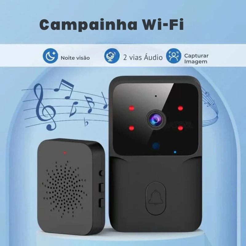 Câmera Sem Fio com Vídeo - Monitoramento em Tempo Real e Armazenamento Seguro na Nuvem.