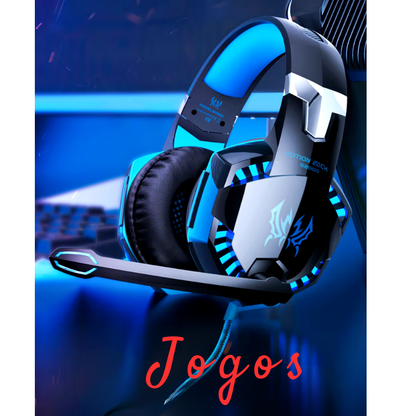 Fone de Ouvido Kotion Each G2000 com Microfone – Som Imersivo para Jogos em Várias Plataformas.
