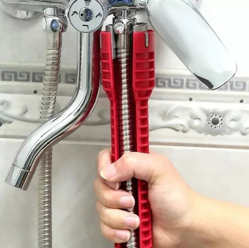 Chave Inglesa 8 em 1 Hidráulica Multifuncional Ferramenta para Canos Ajustável.