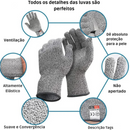 Luvas de Proteção Grau 5: Resistência a Cortes, Arranhões e Conforto para Jardineiros e Vidraceiros