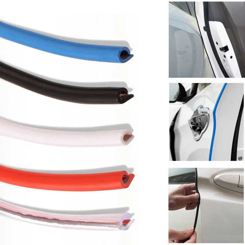 oProtetoe,Lateral Adesivo de Selagem 5M Car Door Edge Scratch.