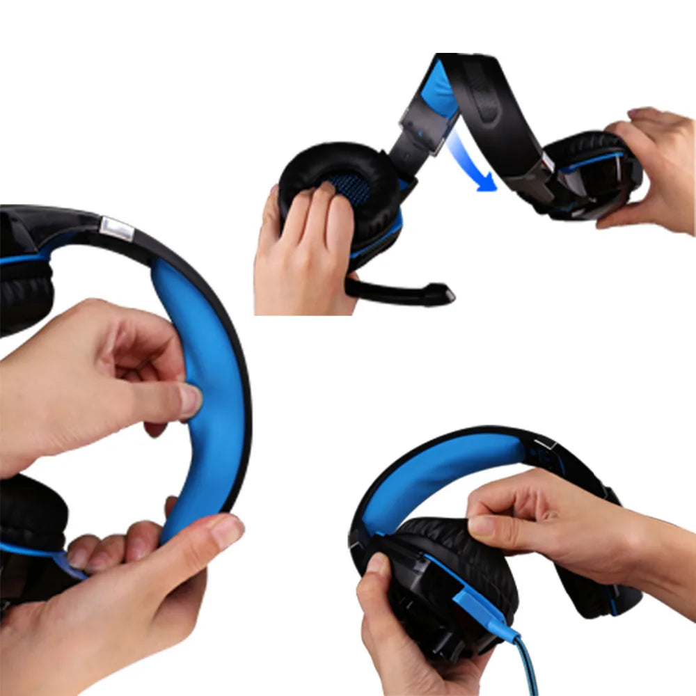 Fone de Ouvido Kotion Each G2000 com Microfone – Som Imersivo para Jogos em Várias Plataformas.