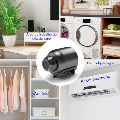 Mini Câmera WiFi 1080P HD Com Visão Noturna.