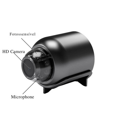 Mini Câmera WiFi 1080P HD Com Visão Noturna.