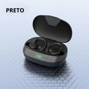 Fone de ouvido com microfone TWS Sports HiFI Estéreo à prova d'água.