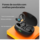 Fone de ouvido com microfone TWS Sports HiFI Estéreo à prova d'água.