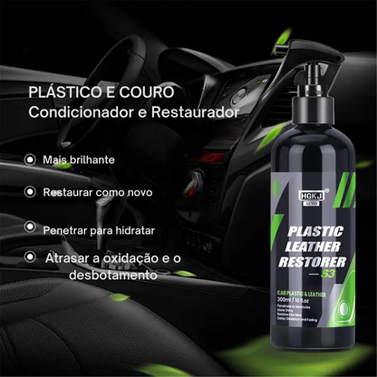 Restaurador de couro plástico Revestimento rápido para interior renovador de limpeza.