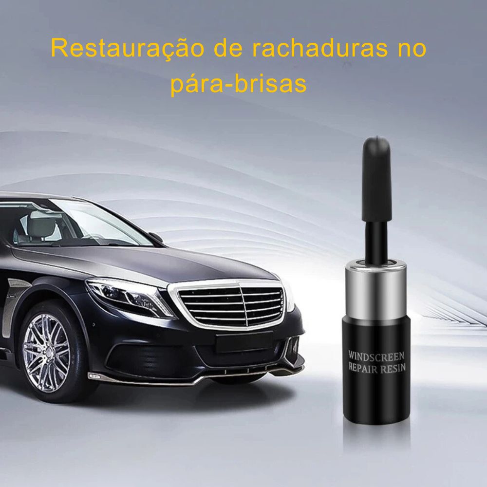 Líquido Reparador para Rachadura de Vidro Automotivas.