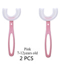 2 escovas infantil 360 graus infantil 2 a 6 anos e 6 a12 anos (kit 2 peças)