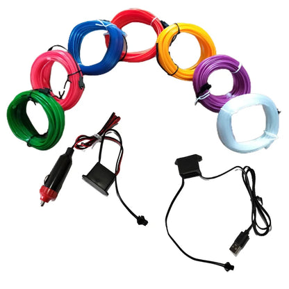 Fita Led Neon Automotivo Sucesso decorativas para interior de carro.