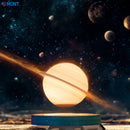 Luminária Saturno 3D Flutuante – Lâmpada de Levitação Magnética com Base Iluminada, Design Exclusivo para Decoração de Casa e Escritório