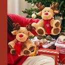 Boneco de Pelúcia Rena de Natal com Cachecol .