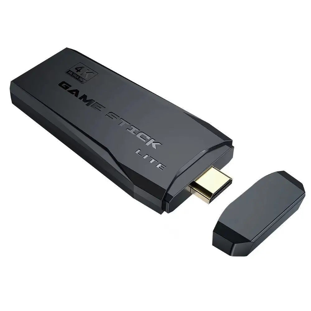 Videogame com 10.000 Jogos Retrô - Controle Sem Fio Duplo, Game Stick 4K, 64/32GB,.