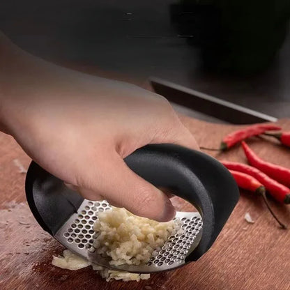 Triturador de alho manual, anel preto cortador de vegetais .