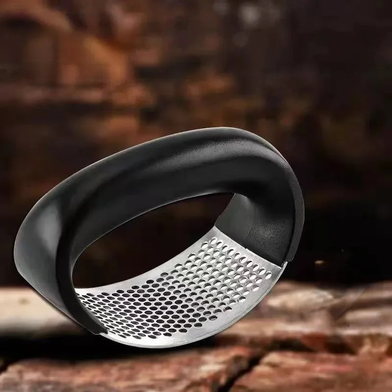 Triturador de alho manual, anel preto cortador de vegetais .
