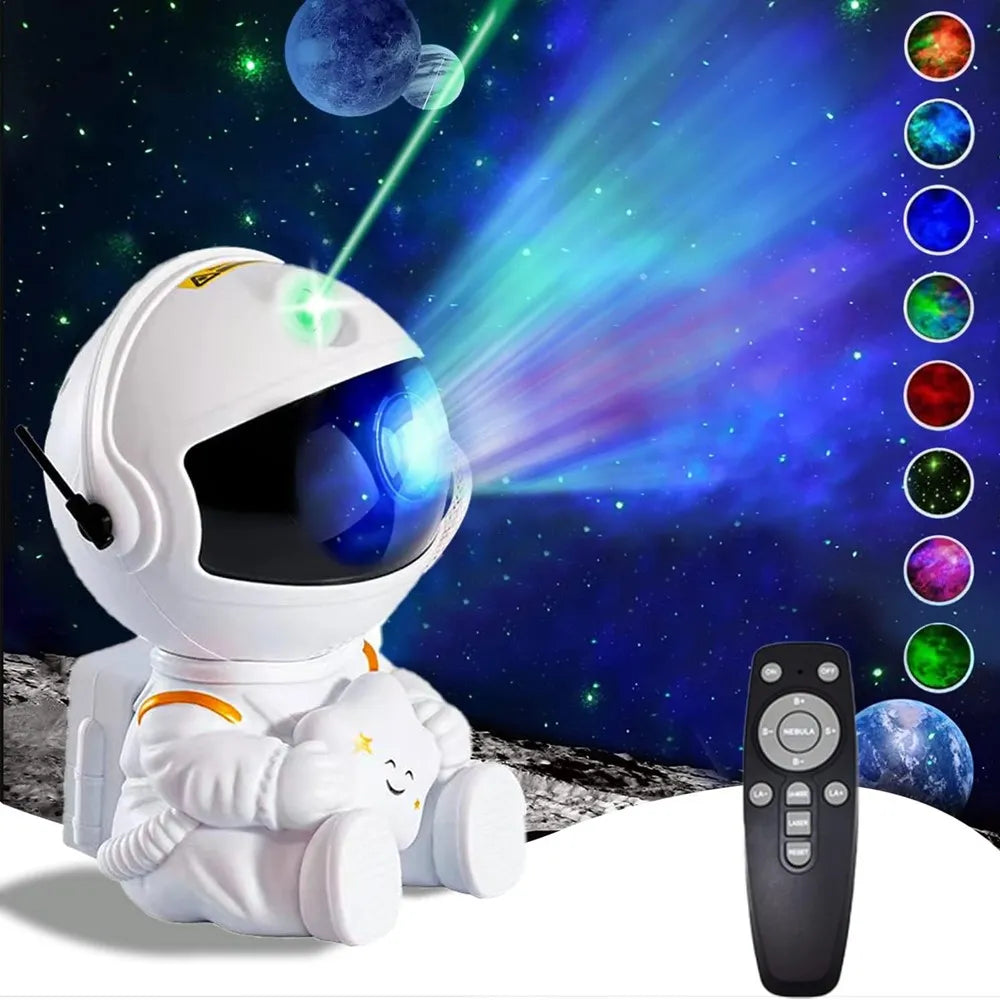 Projetor Astronauta de Galáxia Led - SpaceVision