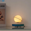 Luminária Saturno 3D Flutuante – Lâmpada de Levitação Magnética com Base Iluminada, Design Exclusivo para Decoração de Casa e Escritório