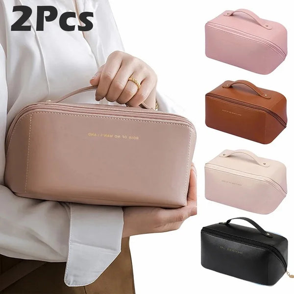 Kit  Bolsa Necessaire para Viagem ,Maquiagem pessoal,,Capacidade, 2Pcs.