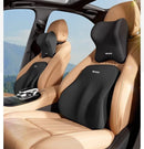 Apoio Lombar e de Pescoço em Espuma de Memória – Conforto Ergonômico para Viagens