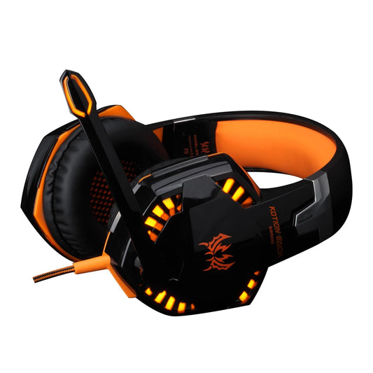 Fone de Ouvido Kotion Each G2000 com Microfone – Som Imersivo para Jogos em Várias Plataformas.