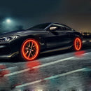 4 peças led luzes de roda acessórios para bicicleta carro motocicleta à prova d'água.