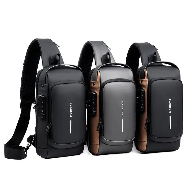 Bolsa Slim Bag™ - Mochila Anti-Furto com Senha USB.