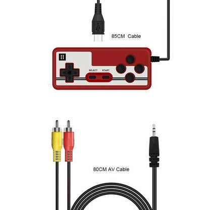 Console de Jogos Portátil Retro Mini de 8 Bits - Jogador de Jogos Portátil com 500 Jogos Integrados, Saída AV, Estilo Gameboy, Videojogos