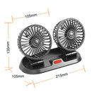 Ventilador de veículos automotivos 5V 12V 24V Dual Head Usb Dupla  Ventilaçâo.